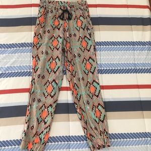 Aztec print Joggers